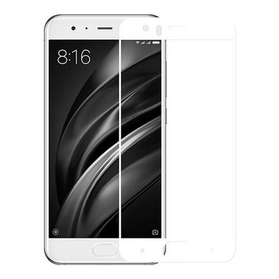 Захисне скло Full Cover для Xiaomi Mi 6 White 30904