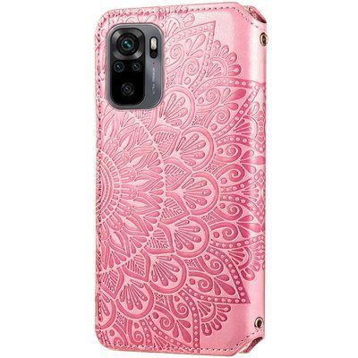 Чехол-книжка ETMA Mandal для Xiaomi Redmi Note 10 / Note 10s / Poco M5s Розовый 54524
