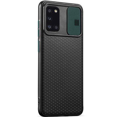 Чехол Camsh Black для Samsung Galaxy A31 Черный / Темно-зеленый 44184