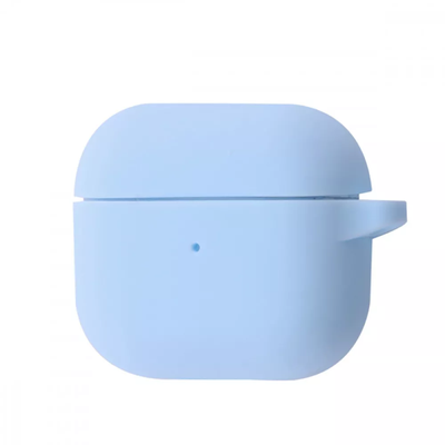 Чехол Silicone New с карабином для Apple Airpods 3 Sky blue 60815