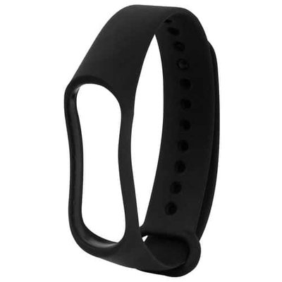 Ремешок Silicone для Xiaomi Mi Band 3/4 Black 38744