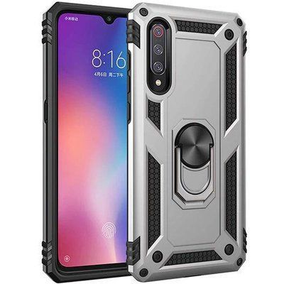 Протиударний чохол Serg Magnet Ring для Xiaomi Mi A3 / CC9e Срібний 36861