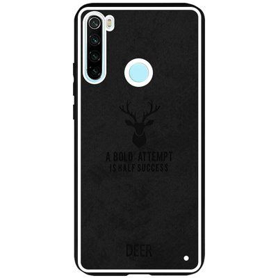 Чохол Textile Deer для Xiaomi Redmi Note 8 Чорний 45799