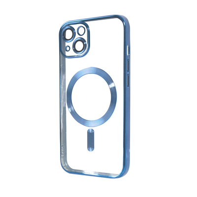 Чехол Xrome MagSafe для Iphone 14 Прозрачный / Sierra Blue 69781