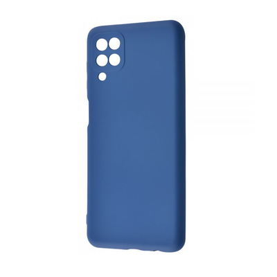 Чехол Silicone Lakshmi A Full Camera для Samsung Galaxy A12 / M12 Синий / Navy Blue 63088
