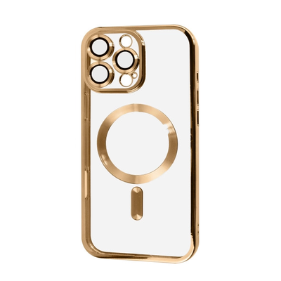 Чохол Xrome MagSafe для Iphone 16 Pro Прозорий / Gold