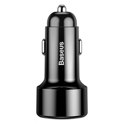 Автомобильное зарядное устройство Baseus Magic Series Digital Display PD 3.0 QC 4.0+ 45W USB + Type-C Black 81310