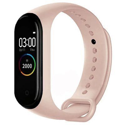 Ремешок Silicone для Xiaomi Mi Band 3/4 Розовый / Flamingo 45956