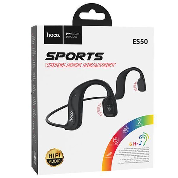 Навушники Bluetooth Hoco ES50 Rima Air Conduction Black 83545