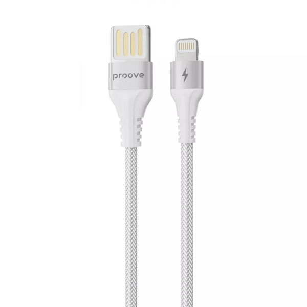 Кабель Proove Double Way Weft USB - Lightning 2.4A 1м Black 82086