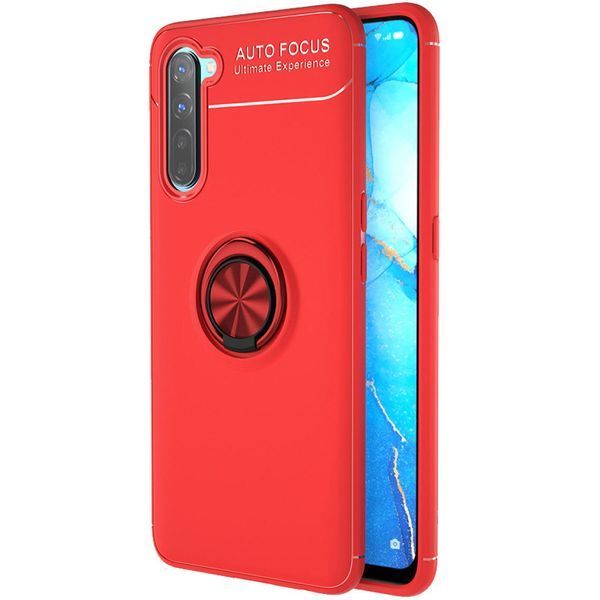 Чехол Din Color Magnet Ring для Oppo A91 Красный 50233 Чехол Din Color Magnet Ring для Oppo A91 Красный 50233