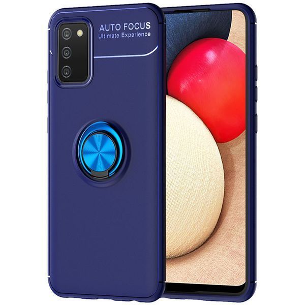 Чехол Din Color Magnet Ring для Samsung Galaxy A02s Синий 52899 Чехол Din Color Magnet Ring для Samsung Galaxy A02s Синий 52899