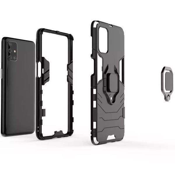 Протиударний чохол Transforme Ring для Samsung Galaxy M31s Чорний / Soul Black 47213