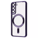 Чехол WAVE Metal Color MagSafe для Samsung Galaxy S22 Прозрачный / Deep purple 81681