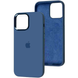 Чехол Silicone Case Metal для Iphone 13 Синий / StromBlue 80593