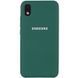 Чехол Silicone Cover для Samsung Galaxy A01 Core / M01 Core Зеленый / Pine green 53378