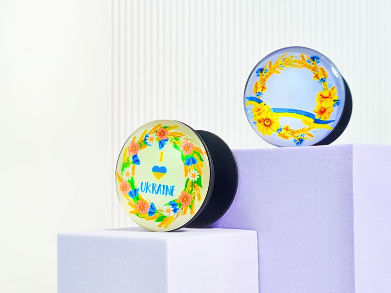 Тримач для телефону PopSockets Ukraine Edition Mobile Phone Grip Серце 66153