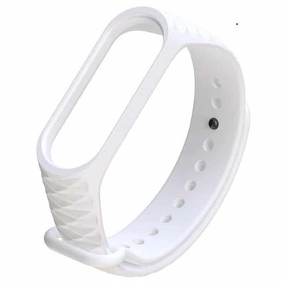 Ремешок Silicone для Xiaomi Mi Band 3/4 White 38720