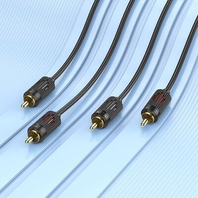 Кабель HOCO UPA29 2RCA to 2RCA 1.5м Black 83848
