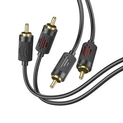 Кабель HOCO UPA29 2RCA to 2RCA 1.5м Black 83848