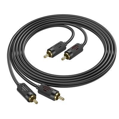 Кабель HOCO UPA29 2RCA to 2RCA 1.5м Black 83848