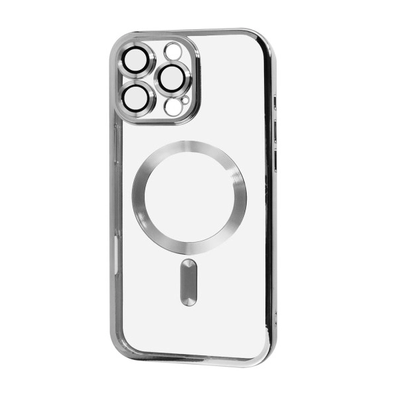 Чохол Xrome MagSafe для Iphone 16 Pro Прозорий / Silver