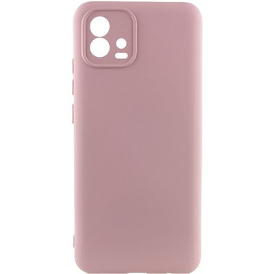 Чехол Silicone Lakshmi A Full Camera для Motorola Moto G72 Розовый / Pink Sand 83646