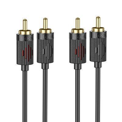 Кабель HOCO UPA29 2RCA to 2RCA 1.5м Black 83848