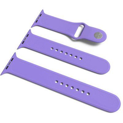 Ремінець Silicone Sport Band для Apple Watch 38/40/SE 40/41 mm S/M Бузковий / Dasheen 52164
