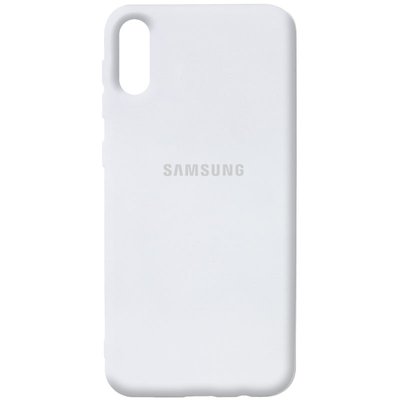 Чохол Silicone Cover для Samsung Galaxy A02 Білий / White 54677