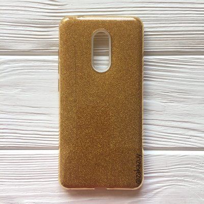 Чехол с блестками Shine для Xiaomi Redmi 5 Plus Золотой 32396