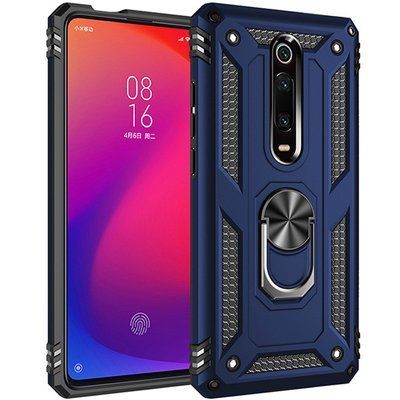 Протиударний чохол Serg Magnet Ring для Xiaomi Redmi K20 / K20 Pro / Mi 9T / Mi 9T Pro Темно-синій 48373