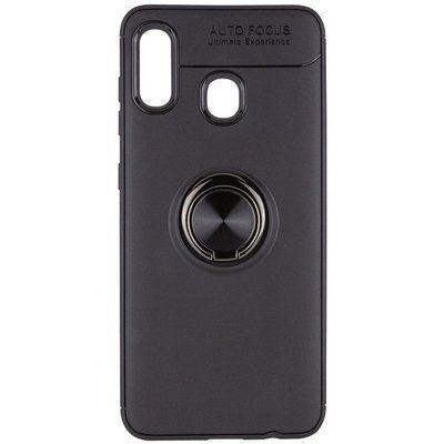 Чохол Din Color Magnet Ring для Samsung Galaxy A10s 2019 A107 Чорний 37472