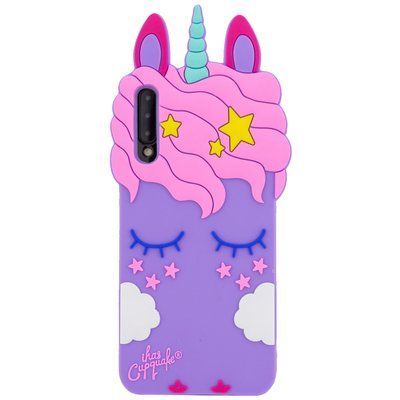 Чохол 3D Єдиноріг для Samsung Galaxy A30s / A50 Фіолетовий 42769