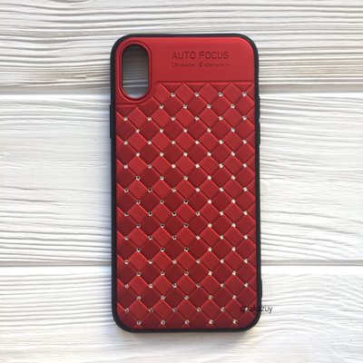 Чехол со стразами Diamond для Iphone X / XS Red 32947