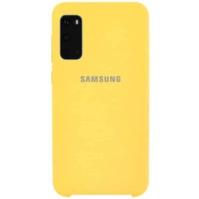 Чохол Silicone Case для Samsung Galaxy S20 Жовтий / Yellow 40145