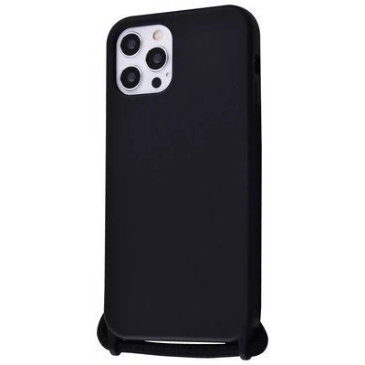 Чехол со шнурком WAVE Lanyard Case для Iphone 12 / 12 Pro Black 56265