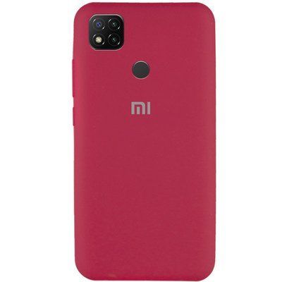 Чехол Silicone Cover для Xiaomi Redmi 9C / 10A Красный / Rose Red 46058