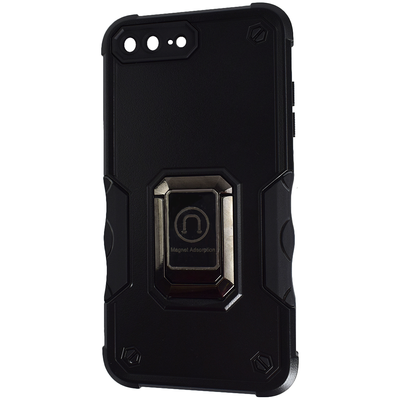 Противоударный чехол Armor Magnet Ring для Iphone 7 Plus / 8 Plus Черный 69581