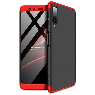 Чехол пластиковый GKK 360 для Samsung Galaxy A7 2018 A750 Черный / Красный 33633