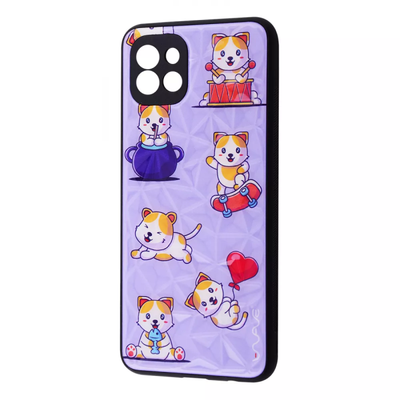 Чехол Wave Majesty для Samsung Galaxy A03 Pretty kittens / light purple 61061