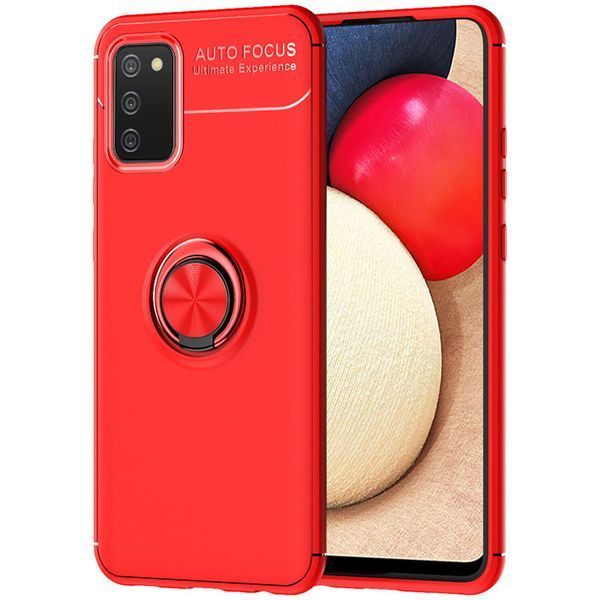 Чехол Din Color Magnet Ring для Samsung Galaxy A02s Красный 52900 Чехол Din Color Magnet Ring для Samsung Galaxy A02s Красный 52900