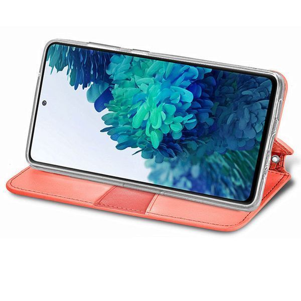 Чехол-книжка ETMA Mandal для Xiaomi Redmi Note 10 / Note 10s / Poco M5s Красный 54525