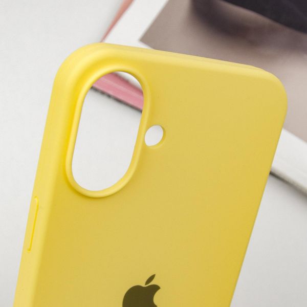 Чехол Silicone Case для Iphone 16 Желтый / Yellow