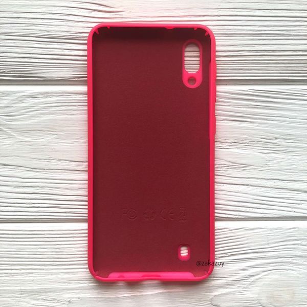 Чехол Silicone Cover для Samsung M10 Ярко-розовый 33530