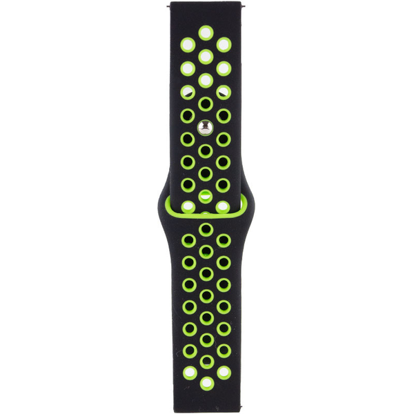 Ремешок Silicone Sport Nike для Xiaomi Amazfit / Samsung 20 mm Black / Green