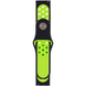 Ремешок Silicone Sport Nike для Xiaomi Amazfit / Samsung 20 mm Black / Green