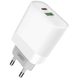 Мережевий зарядний пристрій XO L64 1USB + 1Type-C QC3.0+PD White 66859 1
