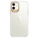 Чохол Stez clear flash для Iphone 11 Прозорий / Золотий 43783