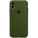 Чехол Silicone Case 360 для Iphone X / XS Зеленый / Army green 53228
